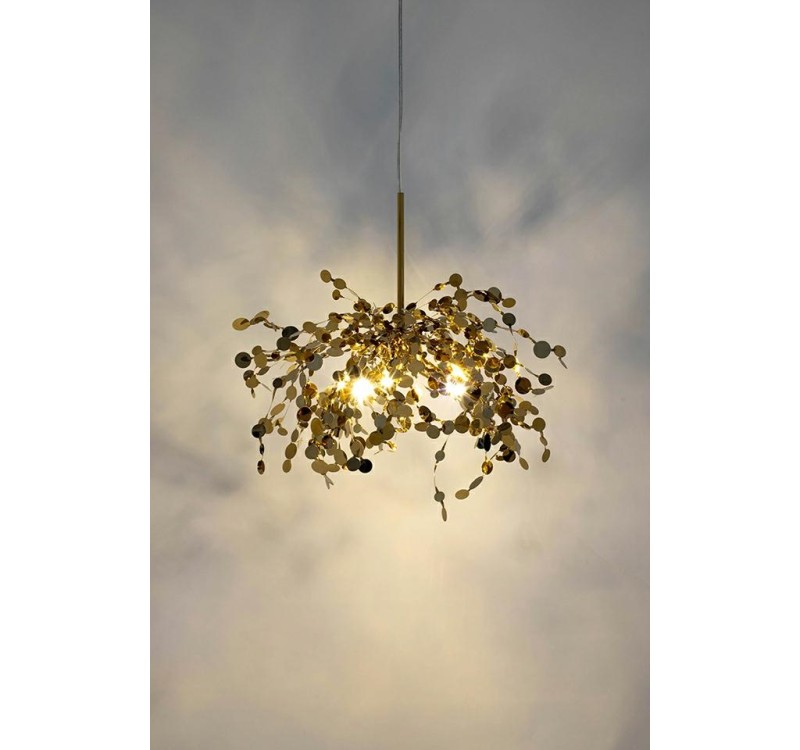 Lampa wisząca MONETE SINGLE złota - metal