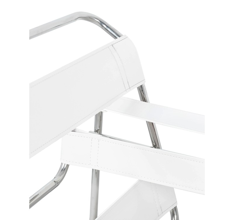 Fotel IVAN biały - ekoskóra