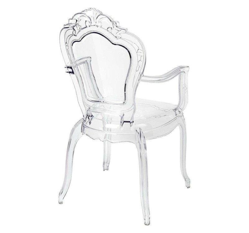 Krzesło KING ARM transparentne - poliwęglan