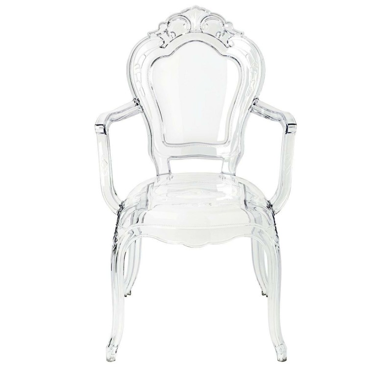 Krzesło KING ARM transparentne - poliwęglan