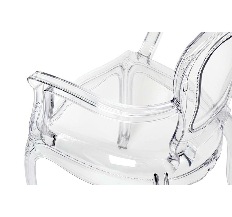 Krzesło KING ARM transparentne - poliwęglan