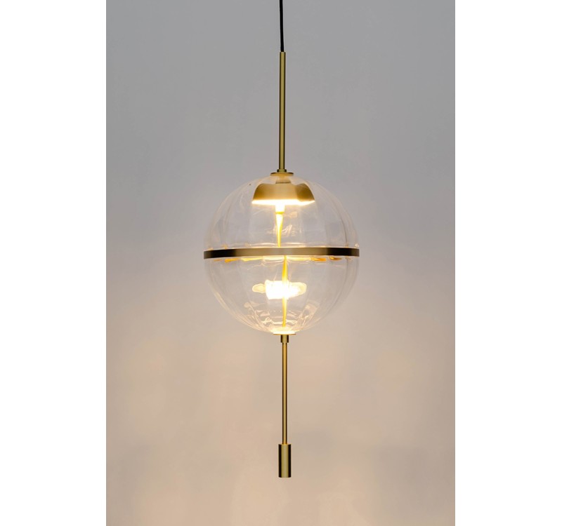 Lampa wisząca CHAPLIN 300 mosiądz  - LED, szkło