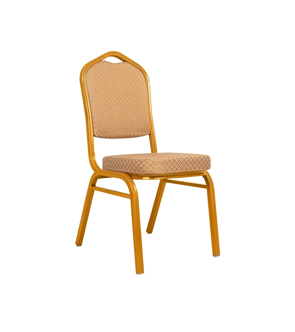 Krzesło bankietowe / konferencyjne HERA   beżowe / złote