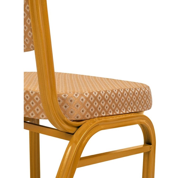 Krzesło bankietowe / konferencyjne HERA   beżowe / złote