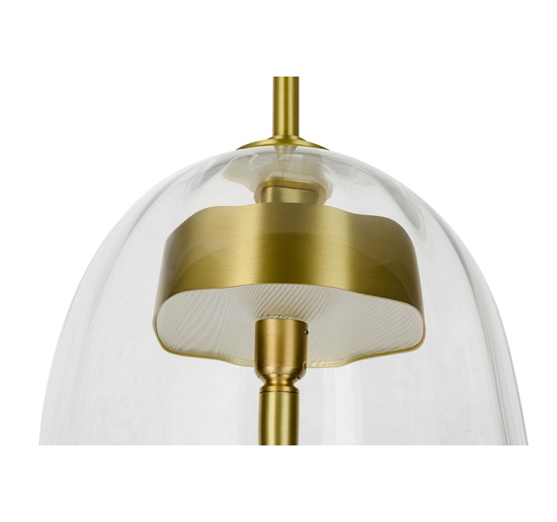 Lampa wisząca CHAPLIN 200 mosiądz - LED, szkło