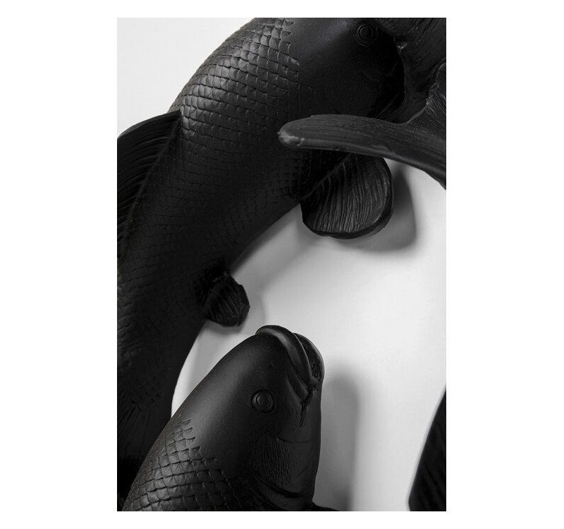 KARE dekoracja ścienna SCHOOL OF KOI 160  czarna