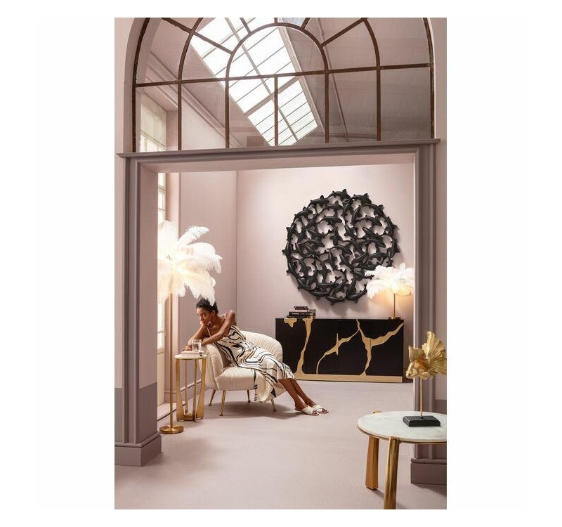 KARE dekoracja ścienna SCHOOL OF KOI 160  czarna