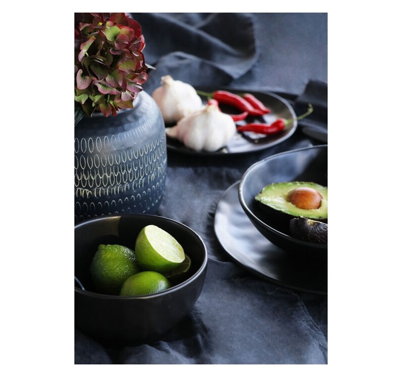 KARE talerz ORGANIC 26 cm czarny