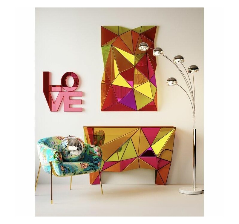 KARE lustro ścienne PRISMA COLOR 120x80   cm