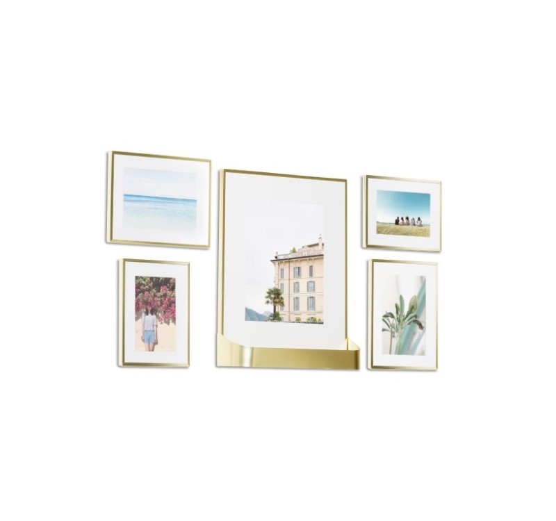 UMBRA zestaw 5 ramek na zdjęcia MATINNE  złote