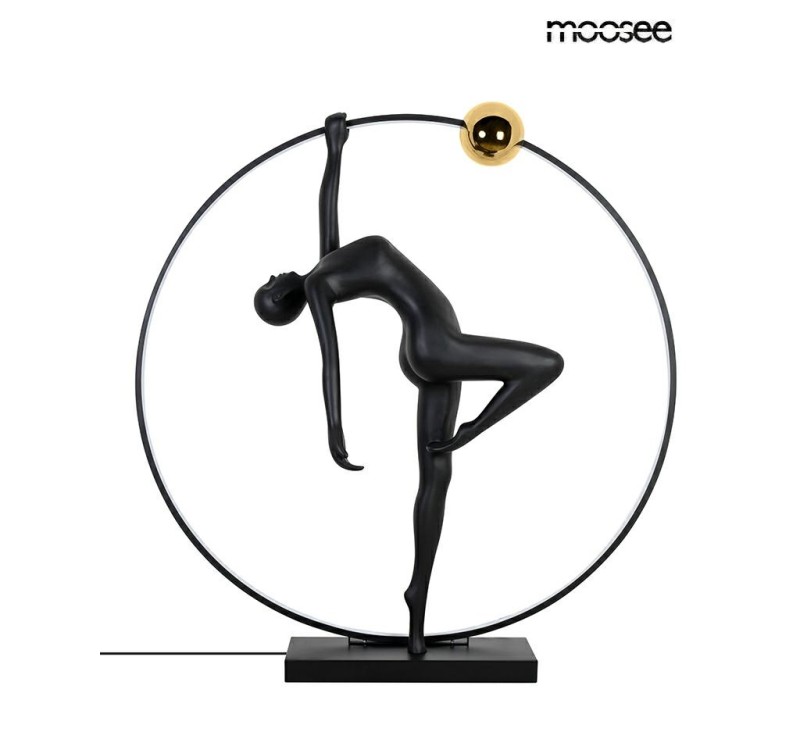MOOSEE lampa podłogowa HUMAN ACROBATIC    czarna