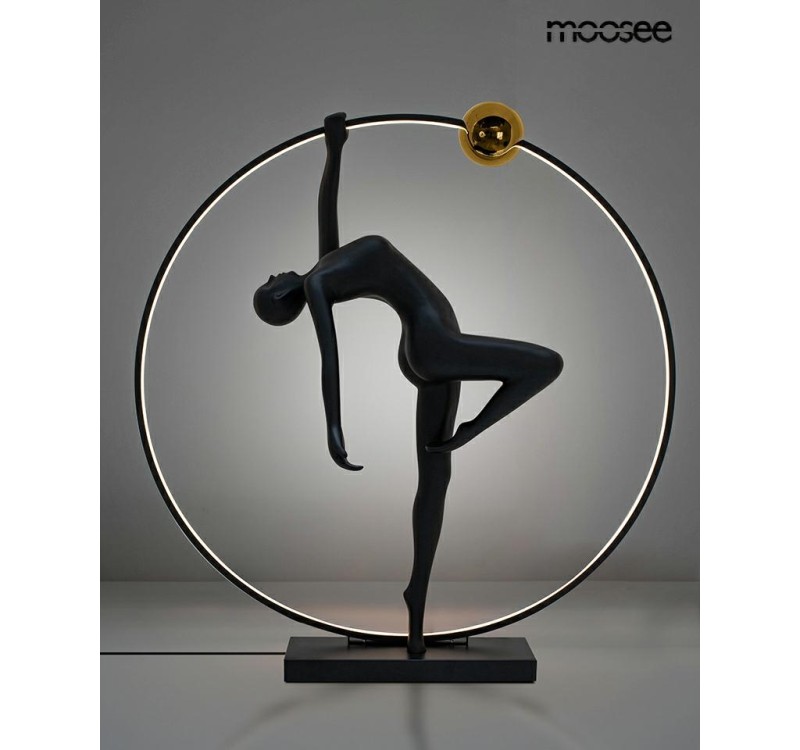 MOOSEE lampa podłogowa HUMAN ACROBATIC    czarna