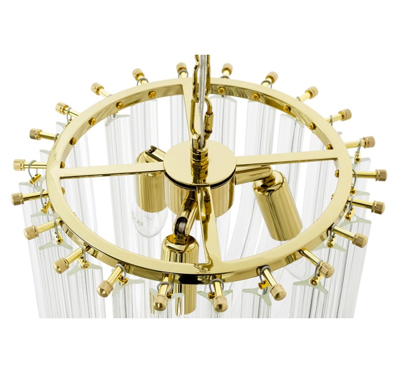 MOOSEE lampa wisząca MURANO L złota