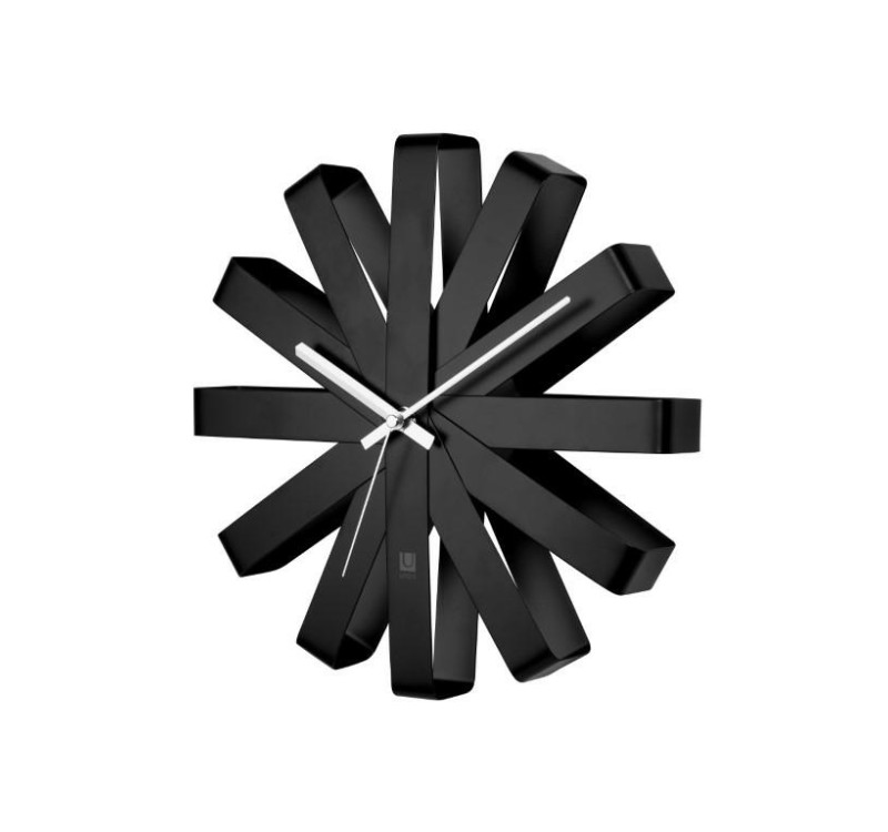 UMBRA zegar RIBBON - czarny