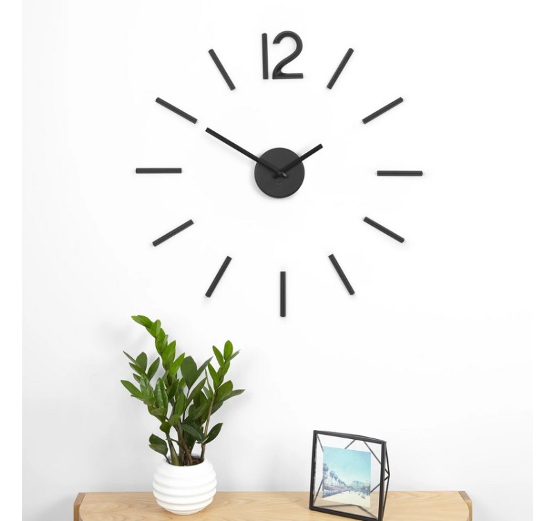 UMBRA zegar BLINK czarny