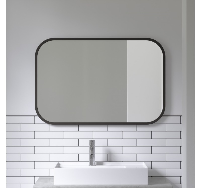 UMBRA lustro prostokątne HUB 61 x 91 cm czarne