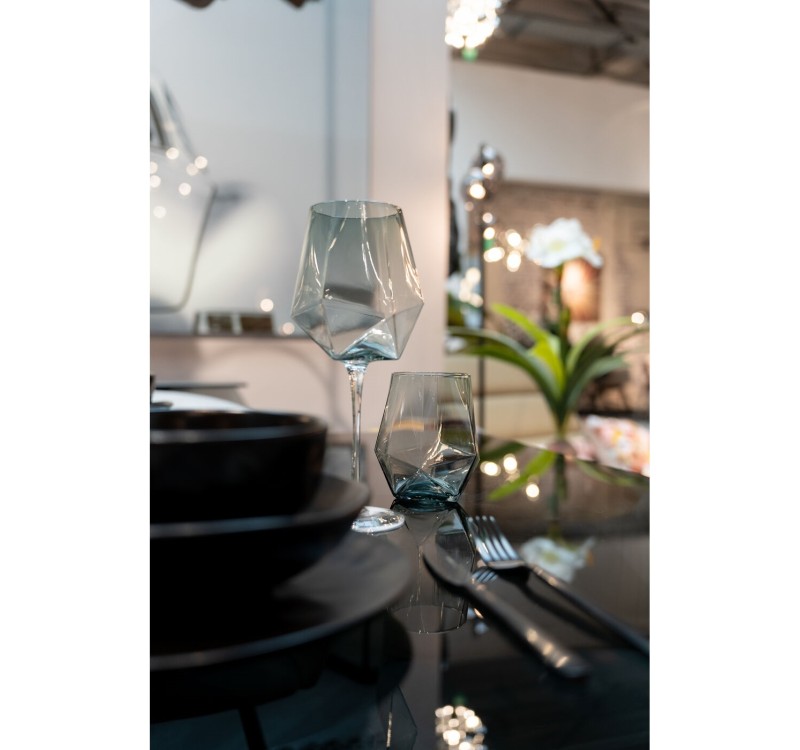 KARE komplet 4 kieliszków do wina         DIAMOND SMOKE 660 ml