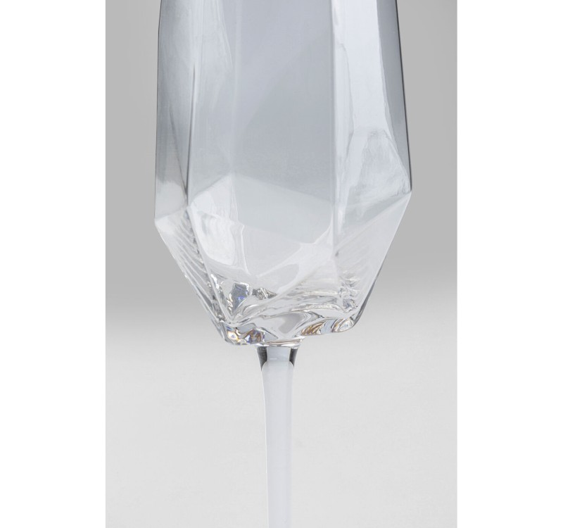 KARE komplet 4 kieliszków do szampana     DIAMOND RIM 360 ml