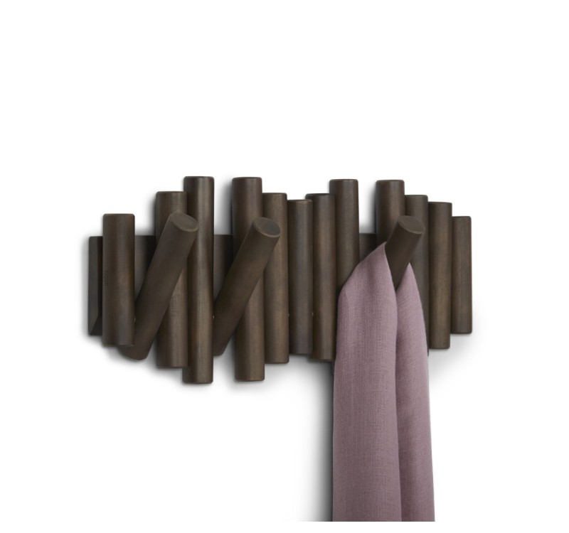 UMBRA wieszak na ubrania PICKET RAIL ciemny orzech