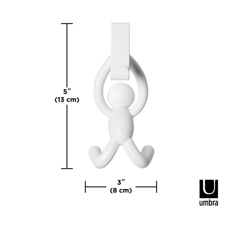 UMBRA wieszak na drzwi BUDDY biały