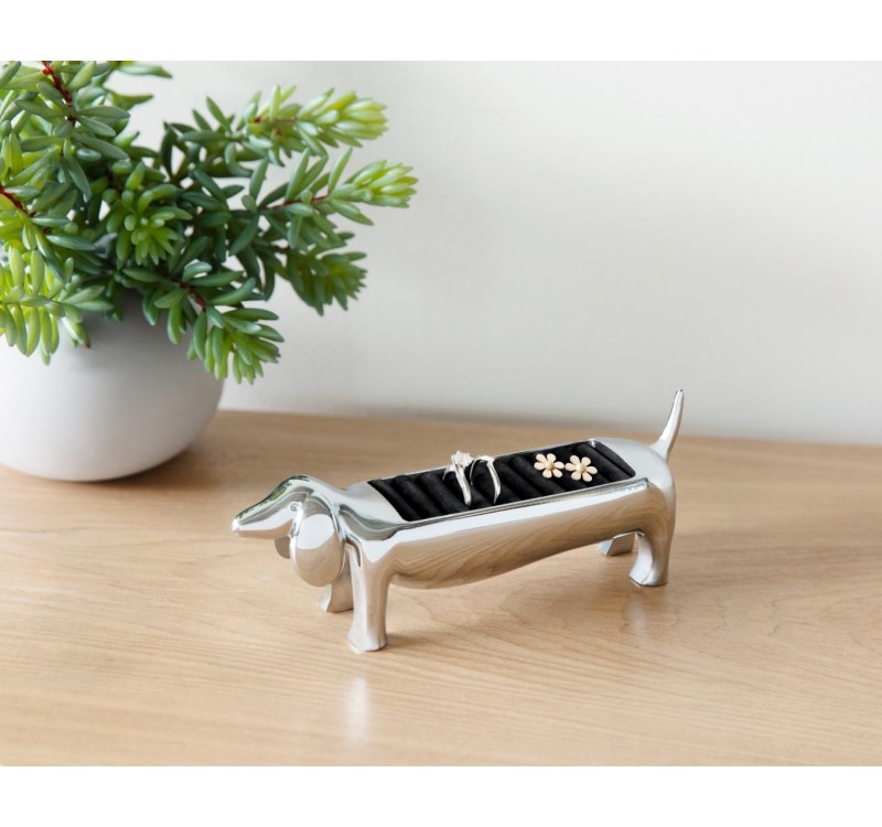 UMBRA stojak na pierścionki DACHSIE chromowany