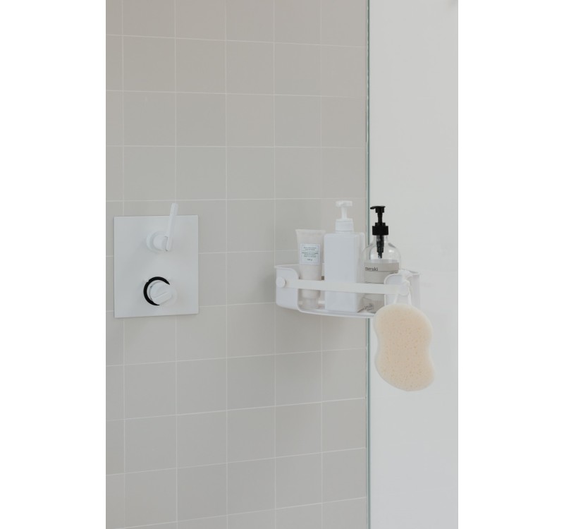 UMBRA półka narożna FLEX ADHESIVE biała