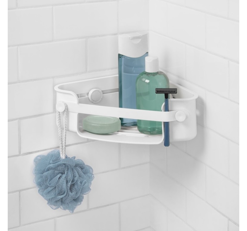 UMBRA półka narożna FLEX ADHESIVE biała