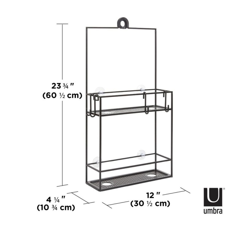 UMBRA półka prysznicowa CUBIKO czarna