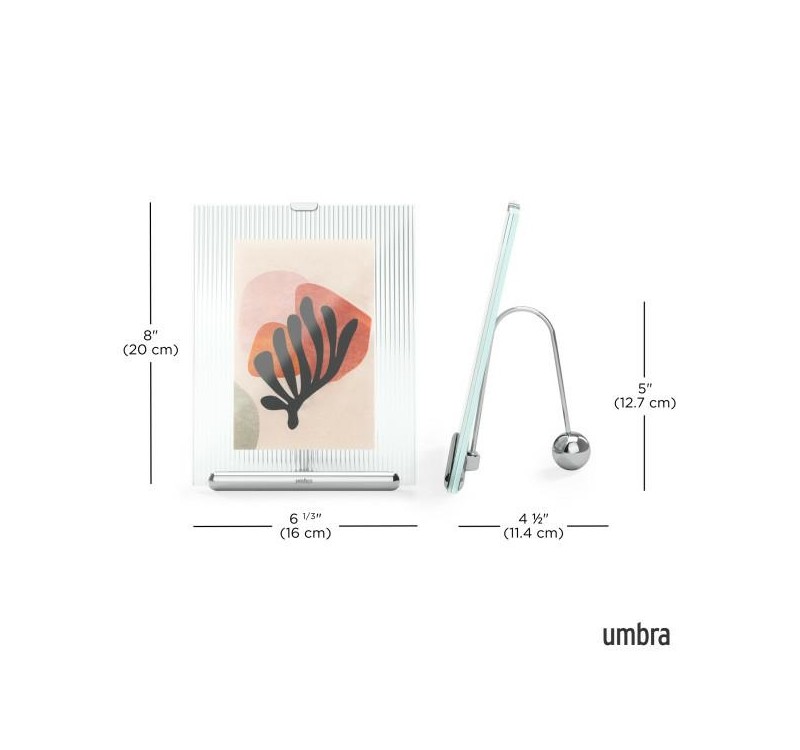 UMBRA ramka na zdjęcia FLUTE 4x6 srebrna