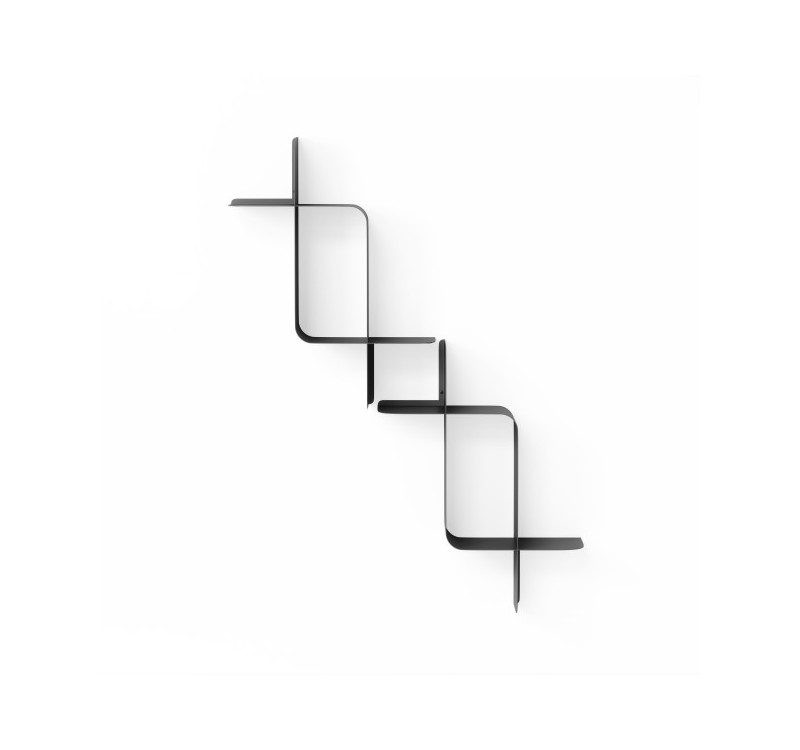 UMBRA zestaw 2 półek ściennych MONTAGE    czarny