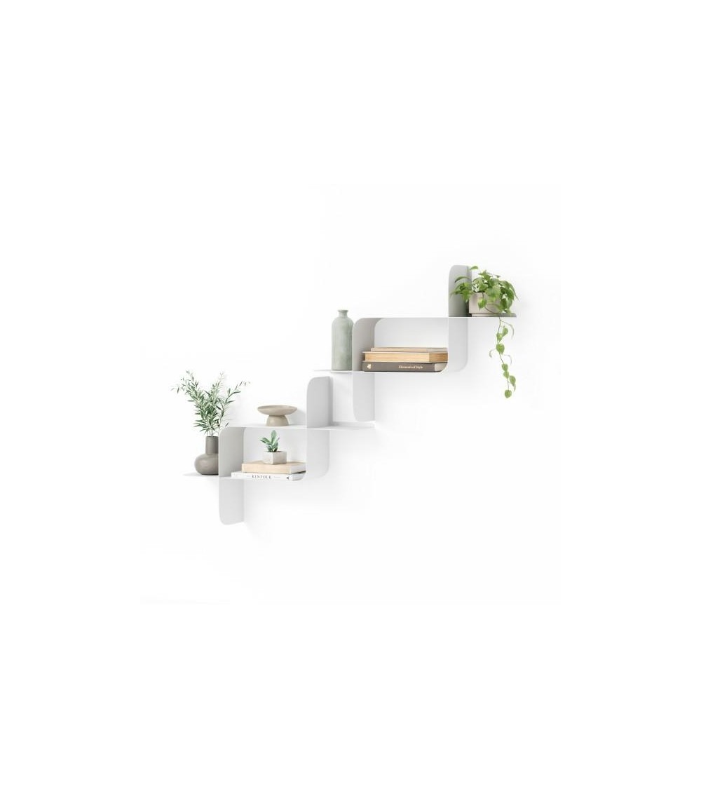 UMBRA zestaw 2 półek ściennych MONTAGE    biały