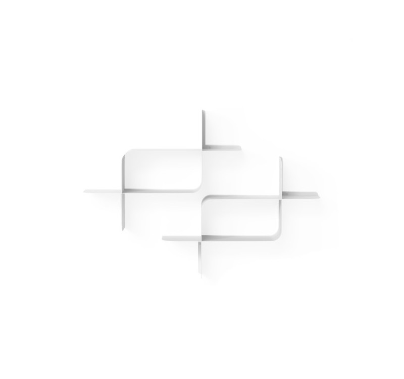 UMBRA zestaw 2 półek ściennych MONTAGE    biały