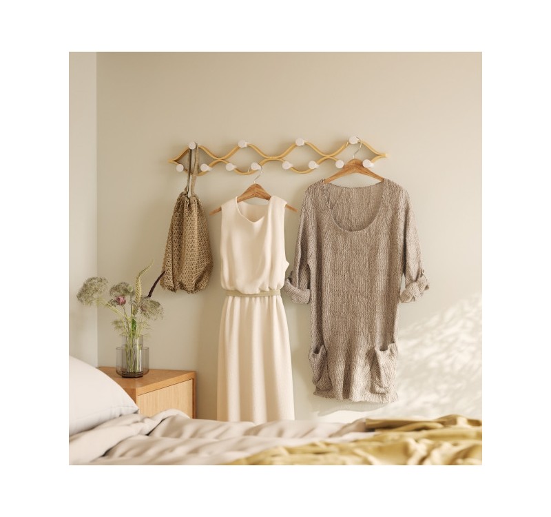 UMBRA wieszak MONTAGE 6 biały /           naturalny