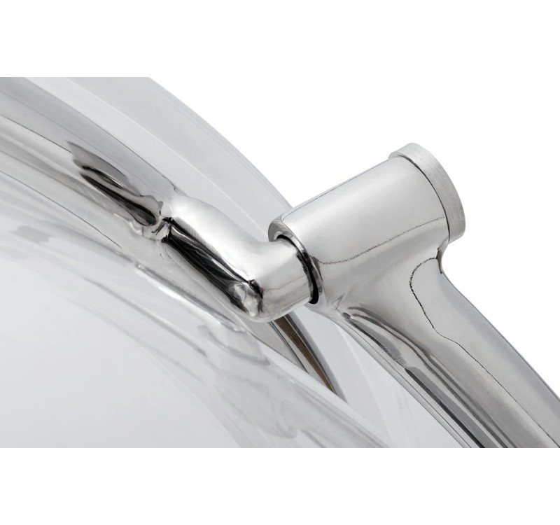 Fotel BUBBLE STAND 2 poduszka jasnoszara - akryl, chrom, wełna