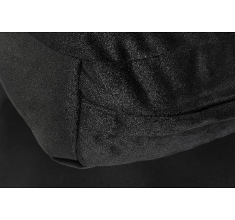 Fotel wiszący BUBBLE GOLD VELVET poduszka czarna