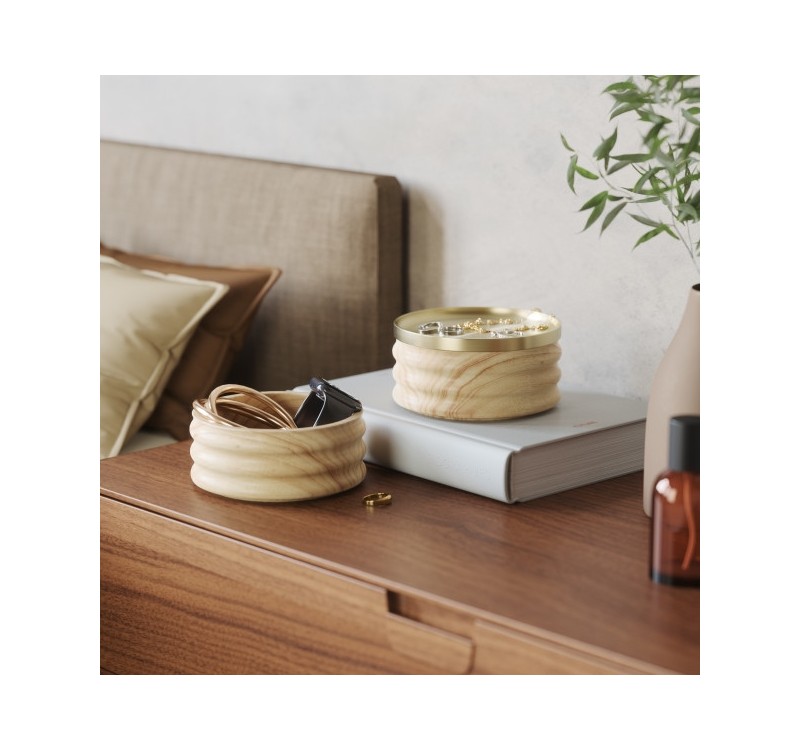 UMBRA organizer na biżuterię TESORA       złoty / jasnobrązowy