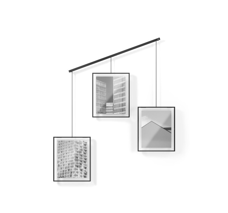 UMBRA zestaw 3 ramek do zdjęć EXHIBIT     8-10 cm czarny