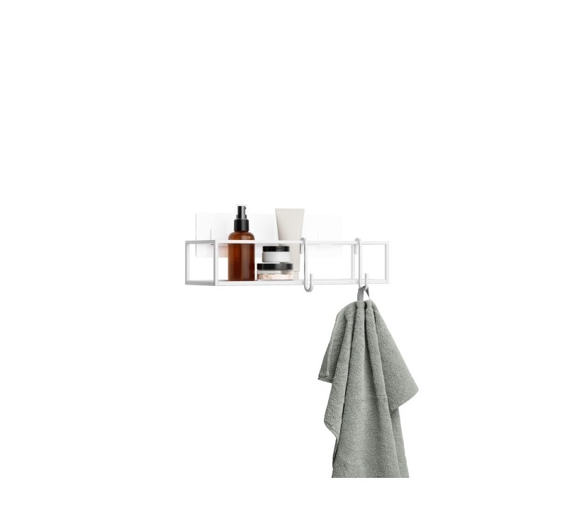 UMBRA zestaw 2 półek prysznicowych        CUBIKO biały