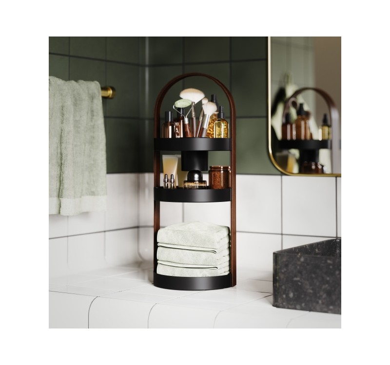 UMBRA organizer na kosmetyki BELLWOOD     czarny / brązowy