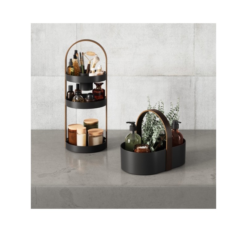 UMBRA organizer na kosmetyki BELLWOOD     czarny / brązowy