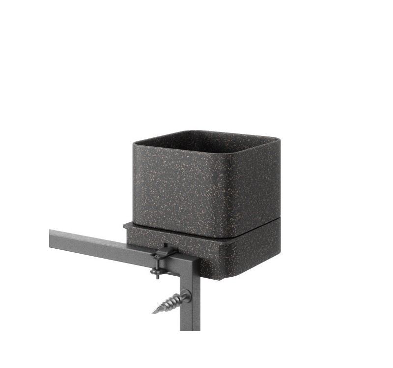 UMBRA zestaw doniczek CUBIKO czarny