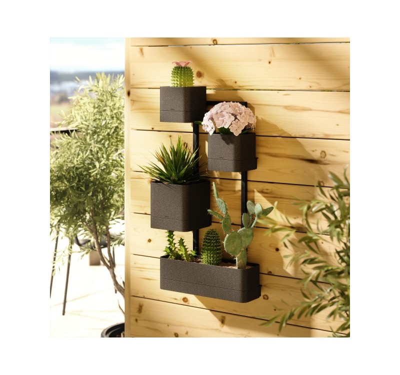 UMBRA zestaw doniczek CUBIKO czarny