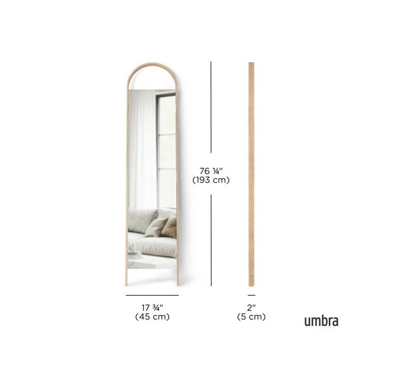 UMBRA lustro stojące BELLWOOD brązowe