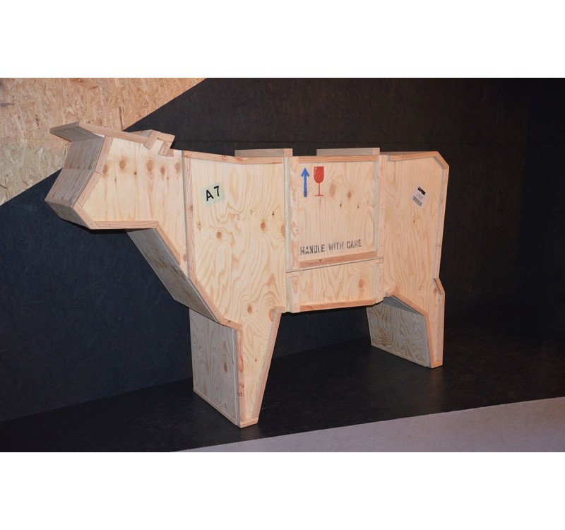 Kredens KROWA - drewno sklejka