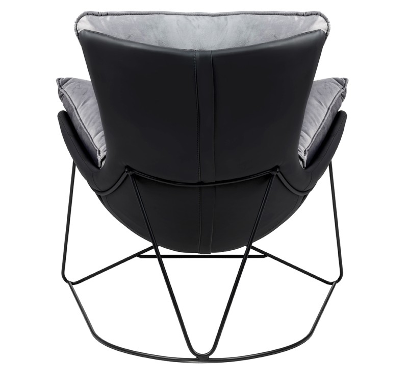 Fotel OTILIA STAND VELVET ciemny  szary welur