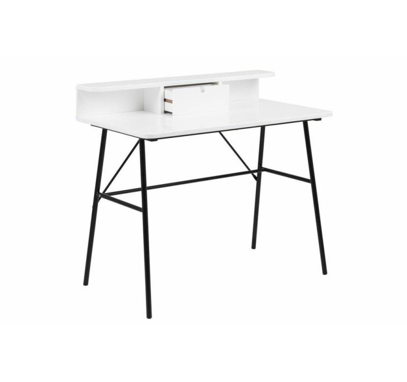 ACTONA biurko PASCAL białe - MDF, metal