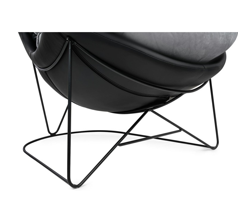 Fotel OTILIA STAND VELVET ciemny  szary welur