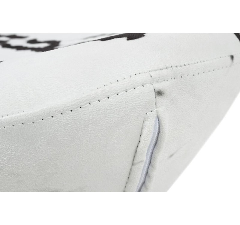 Podnóżek EGG SZEROKI MARBLE - tkanina, podstawa stal