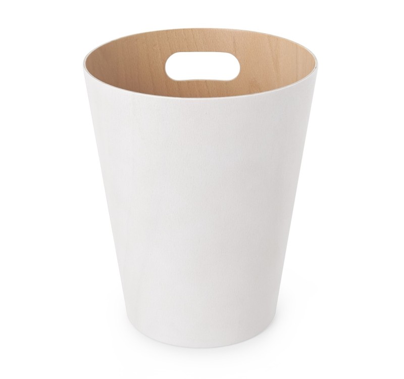 UMBRA kosz na śmieci WOODROW  - biały