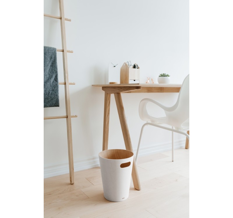 UMBRA kosz na śmieci WOODROW  - biały